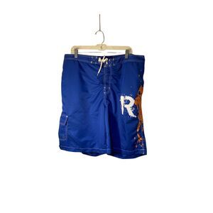 Ralph Lauren men’s swim trunks large pony blue board shorts XXL